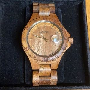 AINA Classic Hawaiian Koa Wood Watch